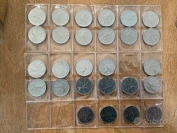27 monete da 50 lire, tutte di annate diverse