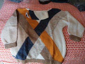 maglione  di lana mohair fatto a mano