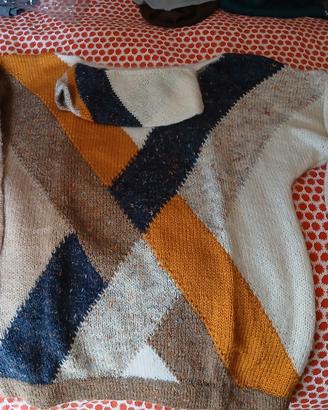 maglione  di lana mohair fatto a mano