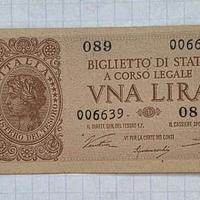 CC | 1 Lira Laureata | DM 23-11-1944 | FDS (UNC)