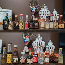 bottiglie mignon liquori vintage