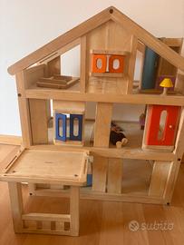 Casa legno bambole originale plantoys