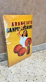 Insegna vintage Aranciata Sanpellegrino