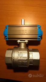 Valvola a sfera di vari diametri con att. pneumat