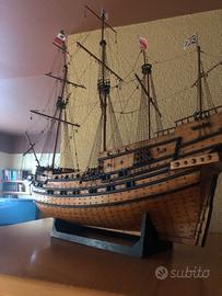 Veliero fatto a mano c/fiammiferi