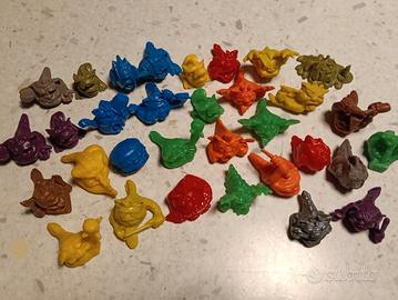 lotto 32 PZ mini boglins figure vintage anni 90 co