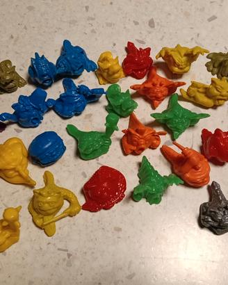 lotto 32 PZ mini boglins figure vintage anni 90 co
