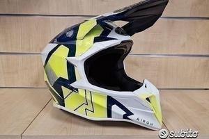 AIROH Casco Cross Wraap - Raze - Blue