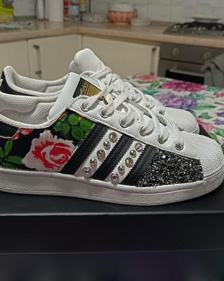 adidas gazelle silver green womens Adidas Superstar Jeans e Brillanti
