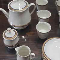 servizio caffè vintage dorato 