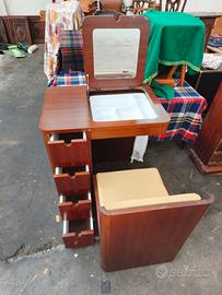 tavolo da trucco, vintage in legno anni 50/60
