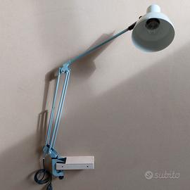 Lampada Anni 70 Vintage Grigia Architetto Morsetto