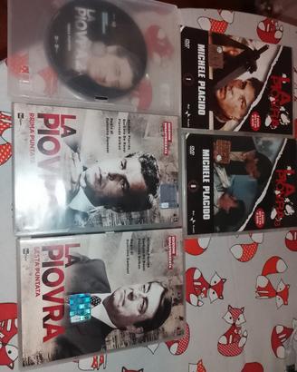 4 DVD originali serie TV  LA PIOVRA 1-2-3