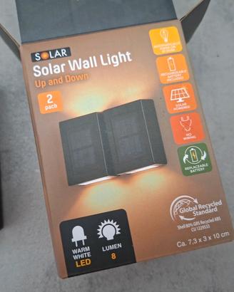2 Lampade Solari LED Parete Up & Down