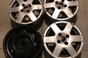 4 cerchi della Lupo, 3 in lega 1 in ferro