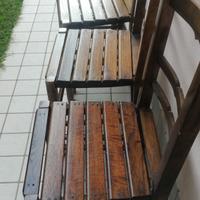 4 sedie in legno da sistemare