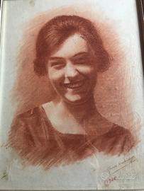 Ritratto sanguigna su carta firmato Kirchinayr192