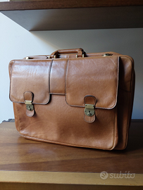 Borsa sacca valigia in pelle anni 70