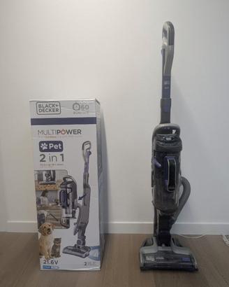BLACK+DECKER 21.6V Aspirapolvere Multipower 2in1