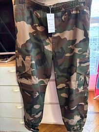 Pantalone unisex cargo camouflage