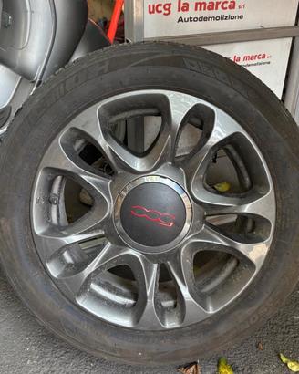 PNEUMATICO ORIGINALE CON CERCHIO IN LEGA FIAT 500 