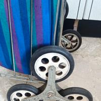 Carrello spesa tre ruote sali scale vintage