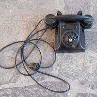 Telefono fisso a disco vintage da collezione
