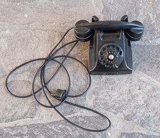 Telefono fisso a disco vintage da collezione