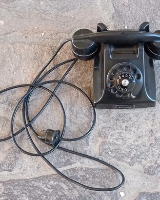 Telefono fisso a disco vintage da collezione