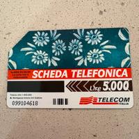 Scheda telefonica padqua 1996