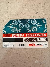 Scheda telefonica padqua 1996