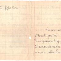 Letterina di Buona Pasqua del 1950