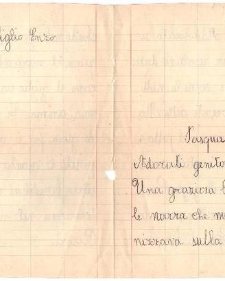 Letterina di Buona Pasqua del 1950