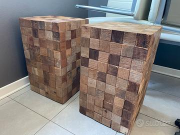 Cubo pouf sgabello