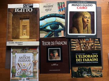 Lotto di 6 libri sull'Egitto e le sue meraviglie