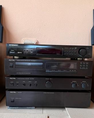 IMPIANTO HI-FI-ROTEL + CHARIO ACADEMY 1