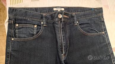 Jeans Geox, taglia 52, denim blu scuro