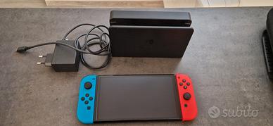 nintendo switch oled rosso/blu