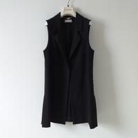 Gilet lungo nero donna Clips More