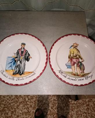 Coppia da Collezione in Ceramica di Montelupo