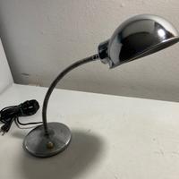 Lampada cromata vintage da ufficio