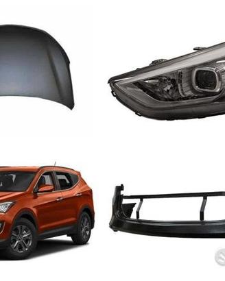 Hyundai Santa Fe paraurti cofano airbag fanale 12