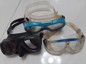 3 Maschere subacquee vintage e moderne
