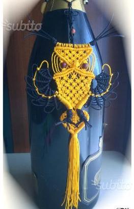 Gufo Intrecci di corda a macrame' da appendere