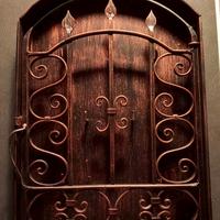 portachiavi decorativo da parete in ferro battuto 