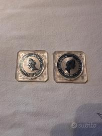 1 Dollar 1oz Silver Kookaburra doppia edizione