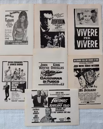  7 Locandine Cinema 1967 / Ex Libretto Giallo