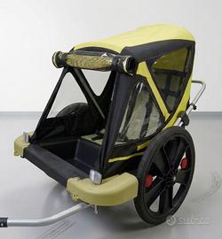 Carrello / Rimorchio Bici 2 Posti per Bambini