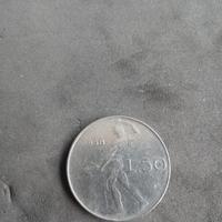 MONETA 50 Lire Vulcano 1958 Repubblica Ita SPL