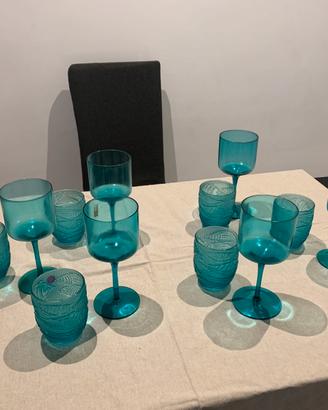 12 Bicchieri villa d este 2 servizi da 6 pz